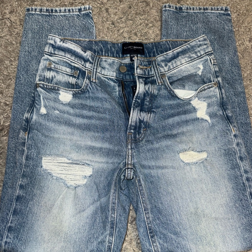 Lucky Brand Light Blue Distressed Jeans